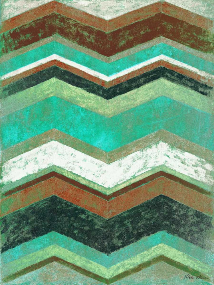 Vintage Chevron II art print by Michael Marcon for $57.95 CAD
