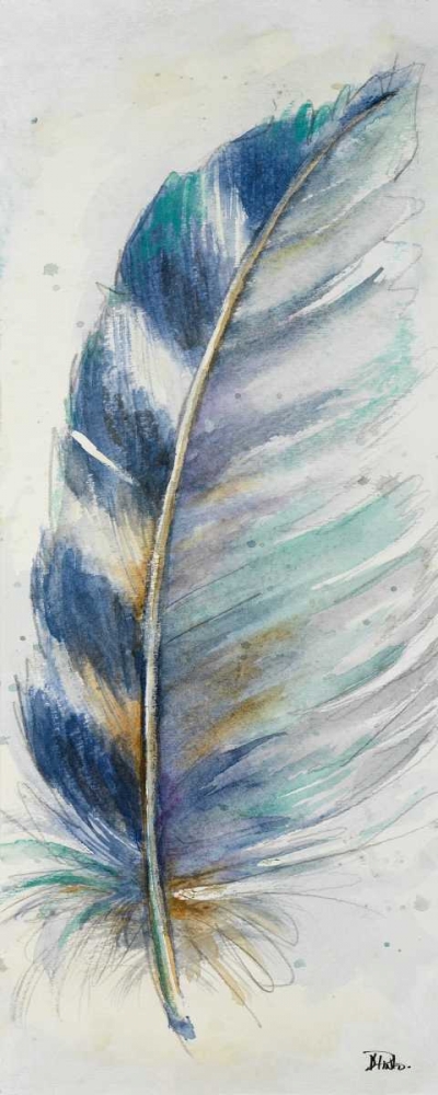 Watercolor Feather V art print by Patricia Pinto for $57.95 CAD