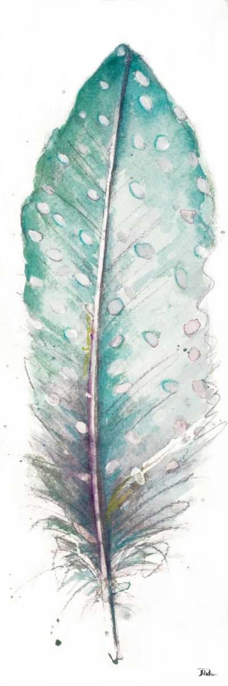 Watercolor Feather White I art print by Patricia Pinto for $57.95 CAD