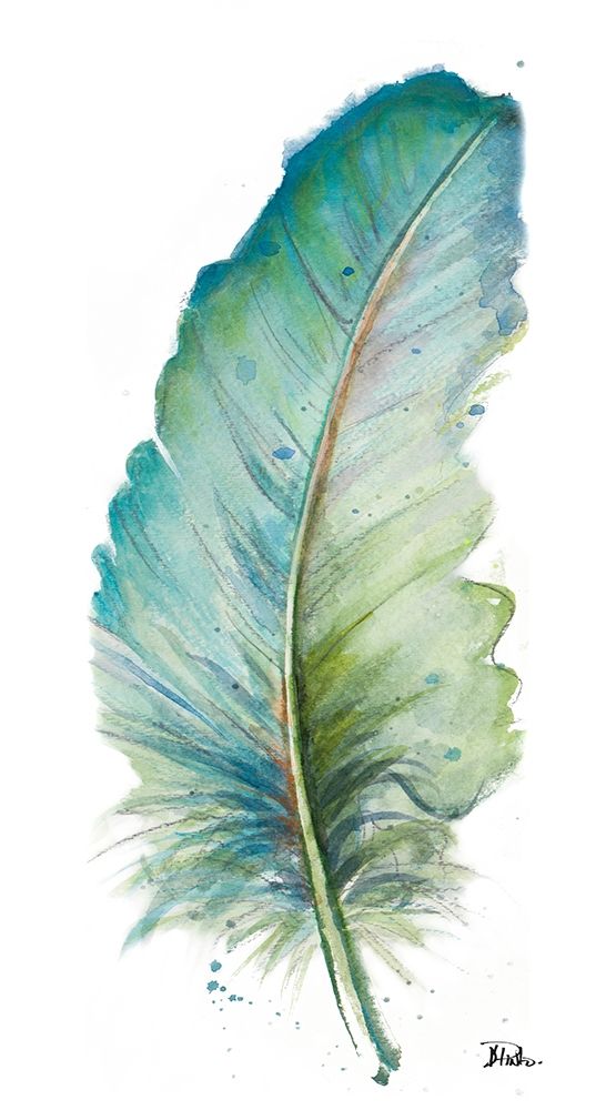 White Watercolor Feather VI art print by Patricia Pinto for $57.95 CAD