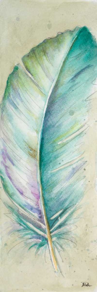 Watercolor Feather II art print by Patricia Pinto for $57.95 CAD