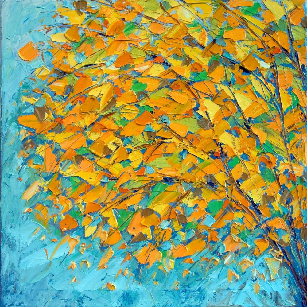 Autumn On Teal art print by Ann Marie Coolick for $57.95 CAD