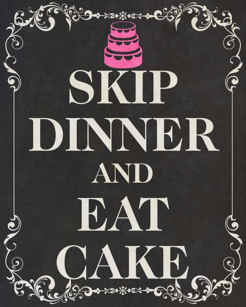 Eat Cake Pink II art print by SD Graphics Studio for $57.95 CAD