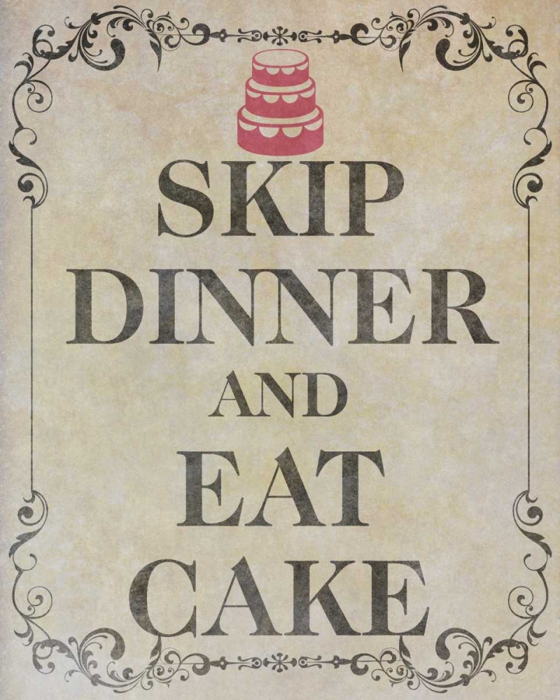 Eat Cake I art print by SD Graphics Studio for $57.95 CAD