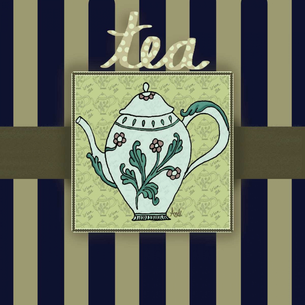 Tea Art I art print by Andi Metz for $57.95 CAD