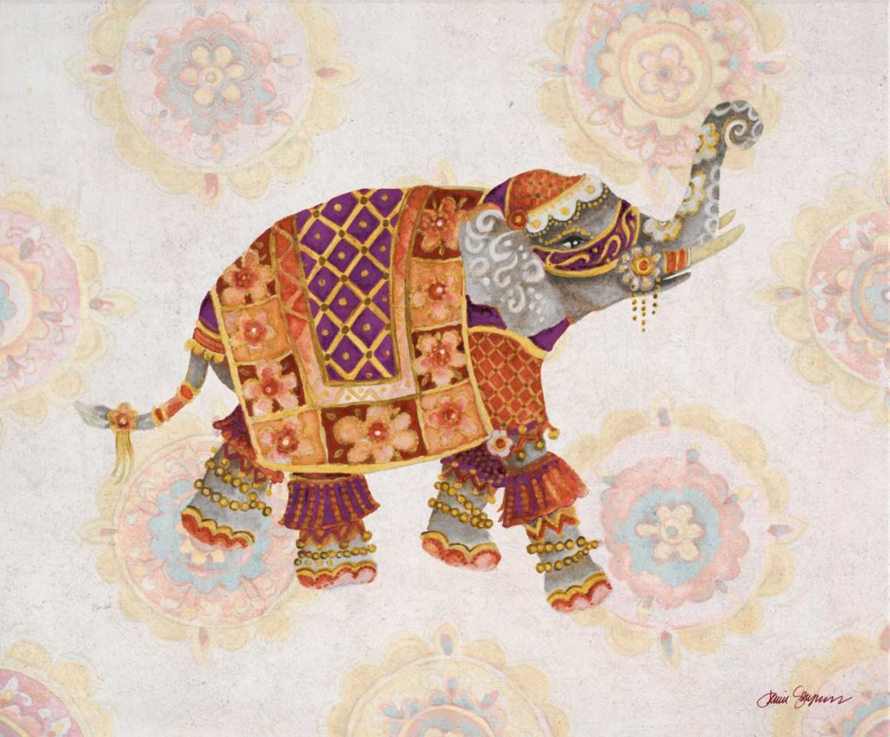 Pink Elephant I art print by Janice Gaynor for $57.95 CAD