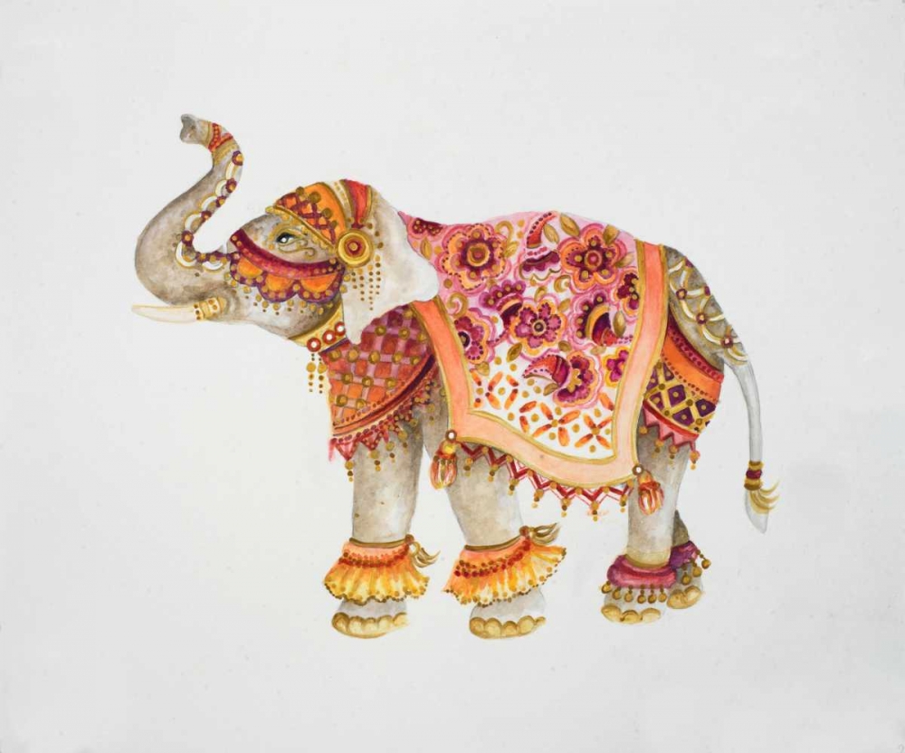 Pink Elephant II art print by Janice Gaynor for $57.95 CAD