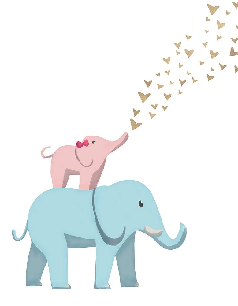 Elephant Love art print by SD Graphics Studio for $57.95 CAD