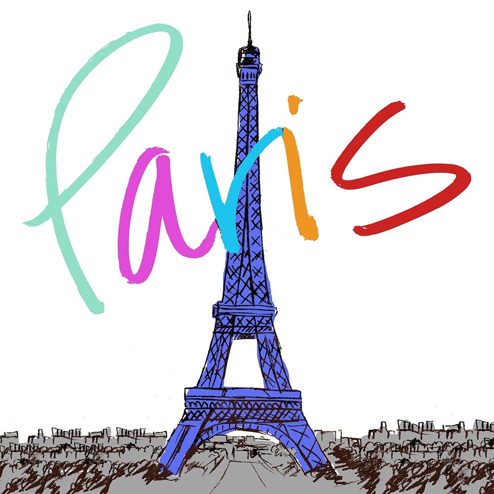 Vibrant Paris art print by Nicholas Biscardi for $57.95 CAD