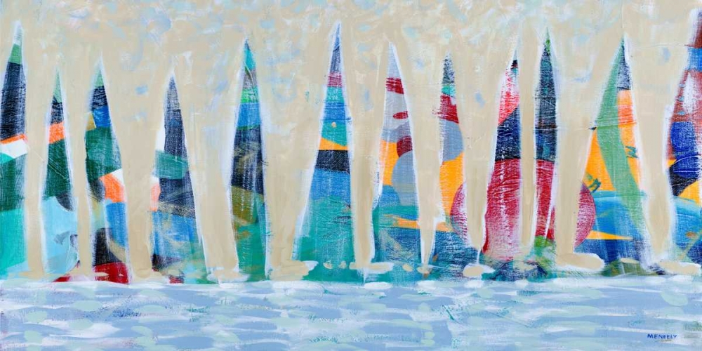 Dozen Colorful Boats Panel art print by Dan Meneely for $57.95 CAD