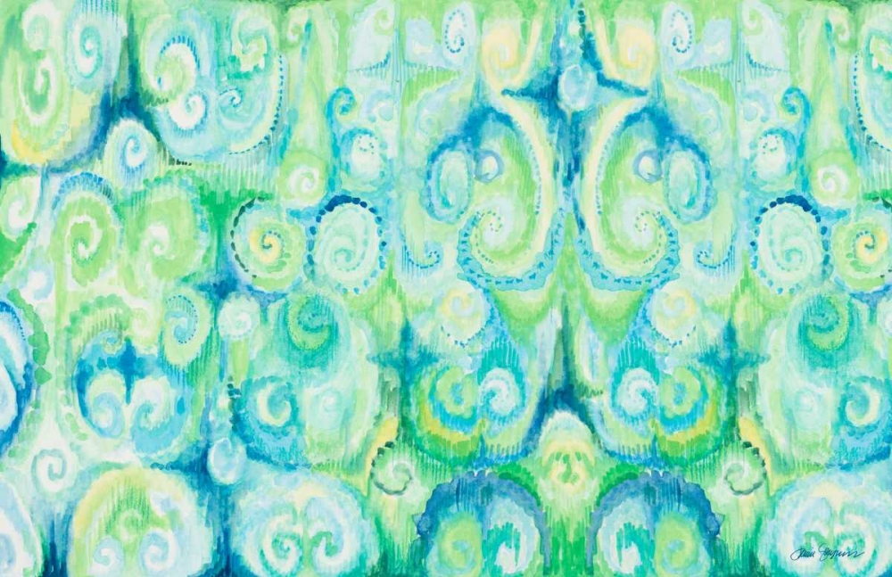 Emerald Abstract art print by Janice Gaynor for $57.95 CAD