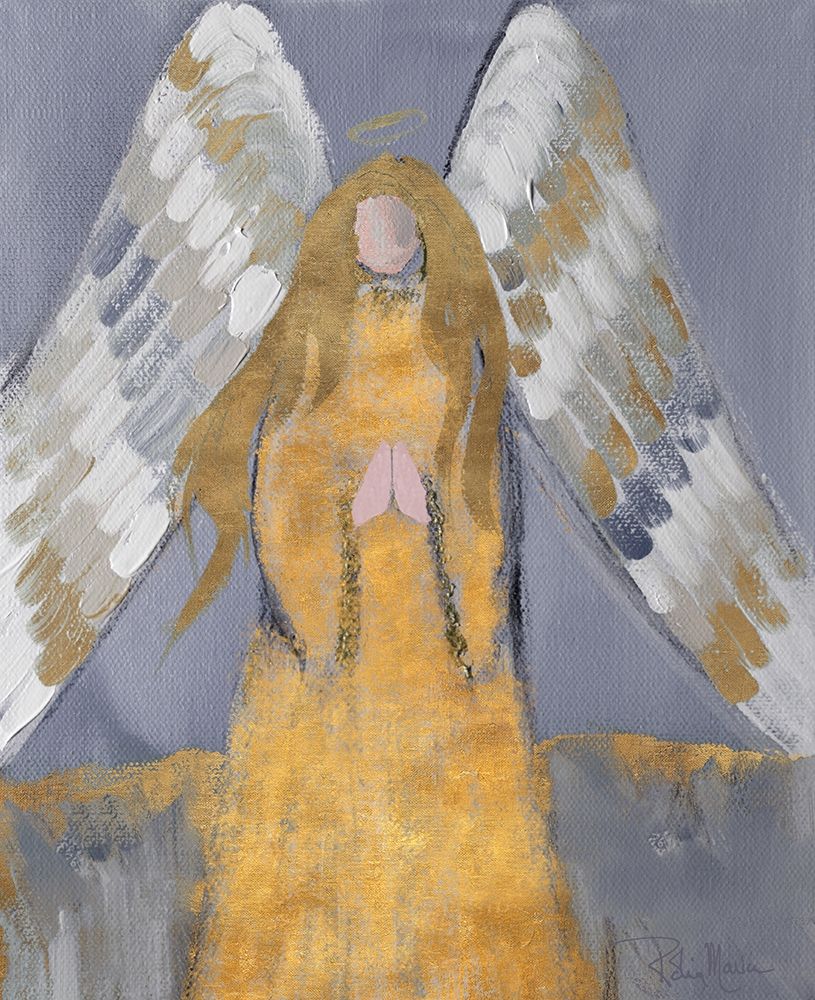 Gold and Silver Angel art print by Robin Maria for $57.95 CAD