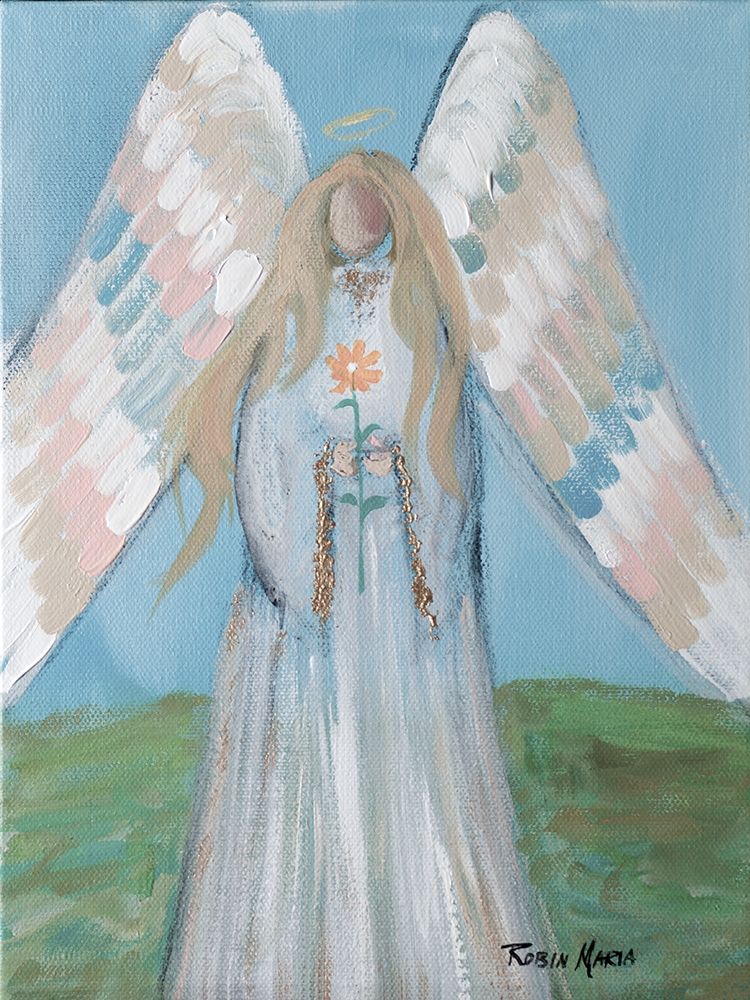 Angel in Spring art print by Robin Maria for $57.95 CAD