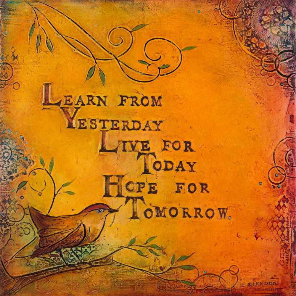 Learn Live Hope I art print by Carolyn Kinnison for $57.95 CAD