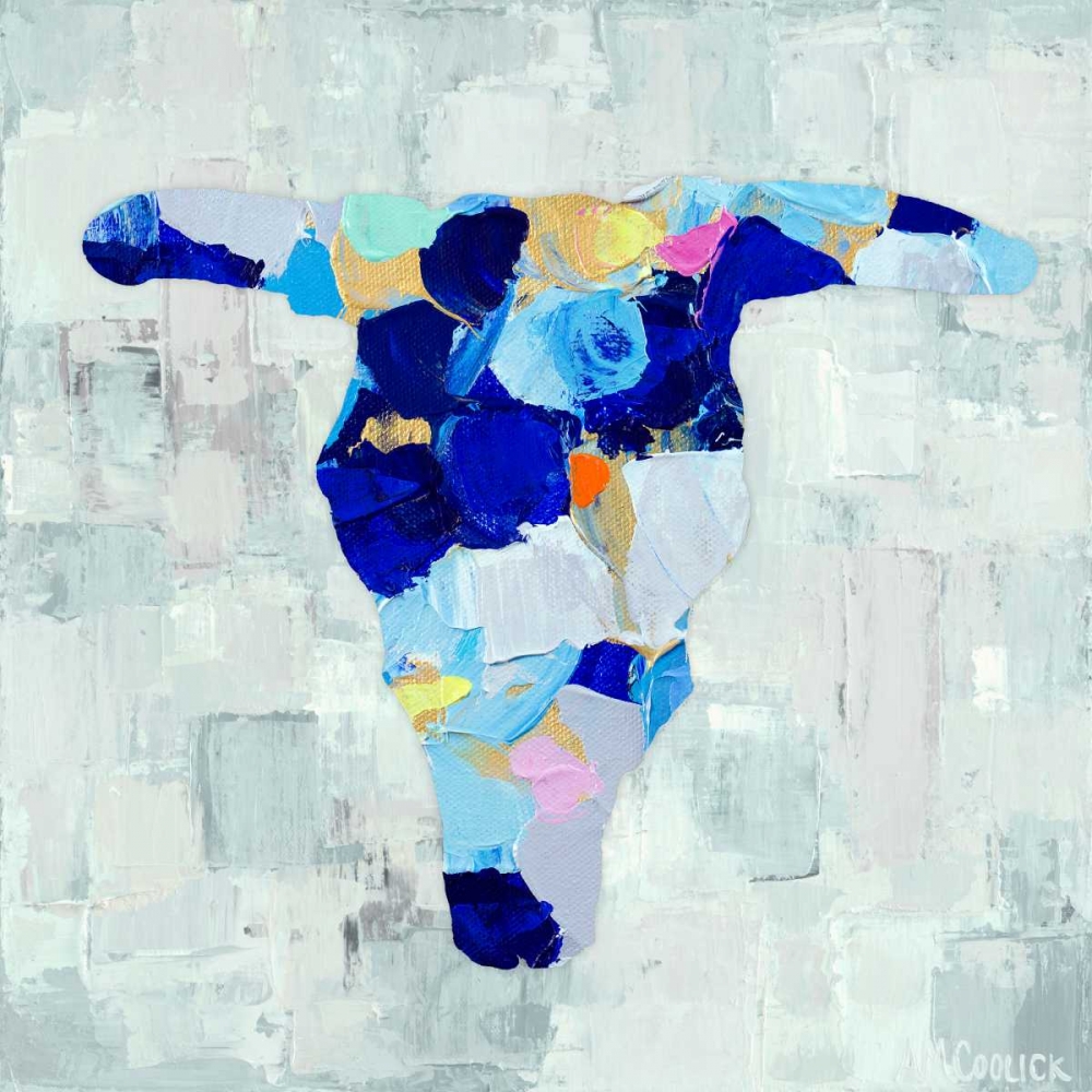 Mosaic Bull Skull art print by Ann Marie Coolick for $57.95 CAD