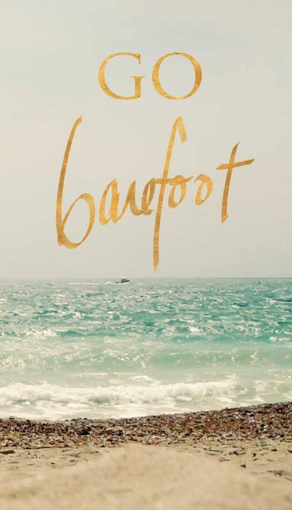 Go Barefoot Beach art print by Sarah Gardner for $57.95 CAD