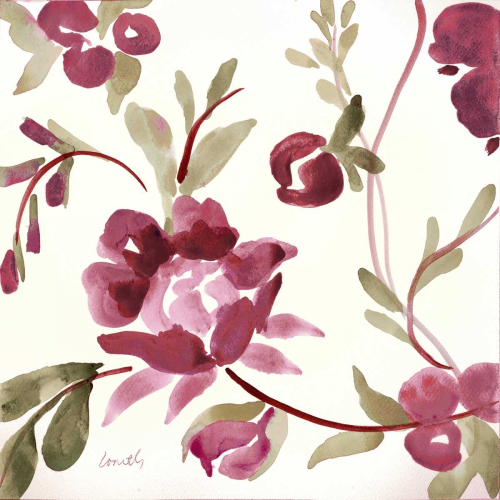 French Floral in Marsala art print by Lanie Loreth for $57.95 CAD