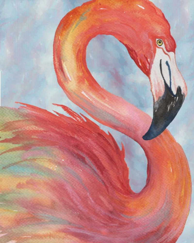 Tropical Flamingo art print by Elizabeth Medley for $57.95 CAD