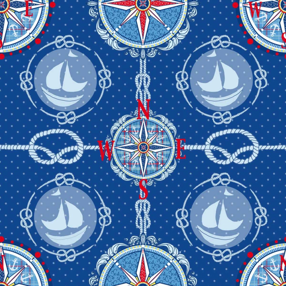 Nautical Navigation Pattern IV art print by Andi Metz for $57.95 CAD