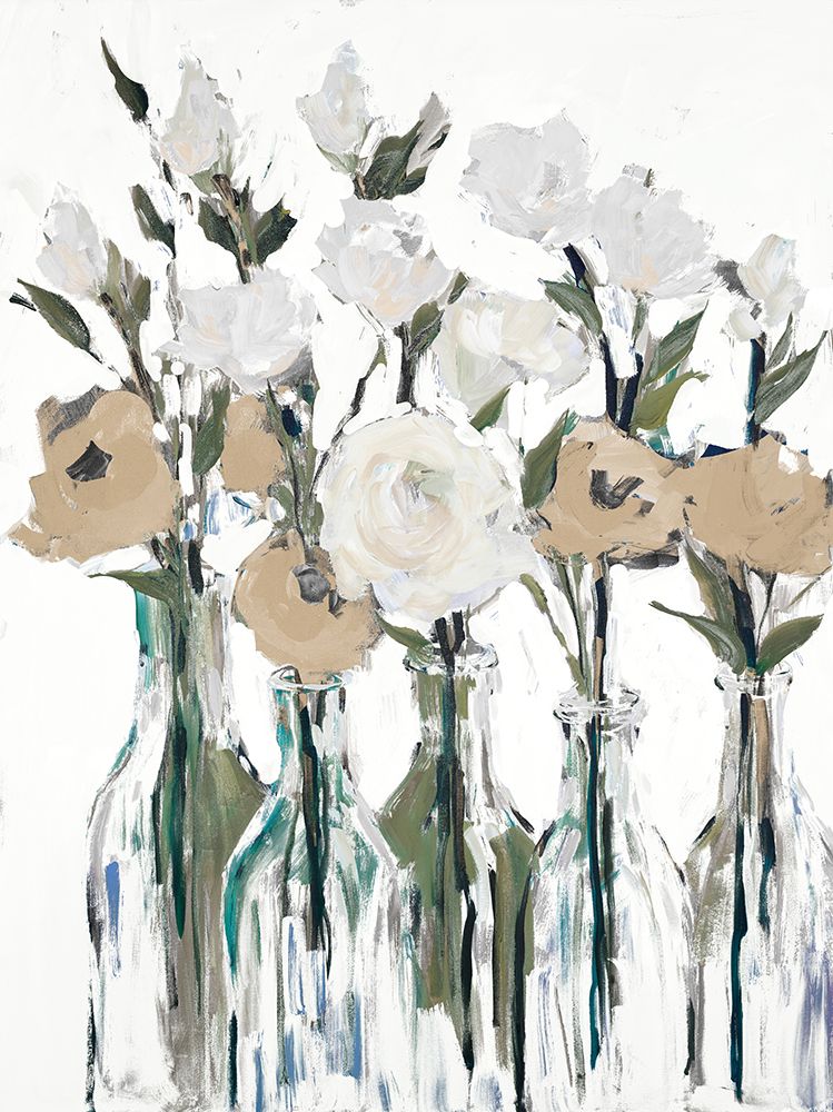 Cream Romantic Blossoms art print by Jane Slivka for $57.95 CAD