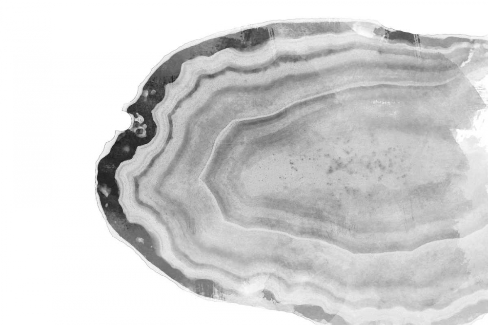 Watercolor BW Agate art print by Susan Bryant for $57.95 CAD