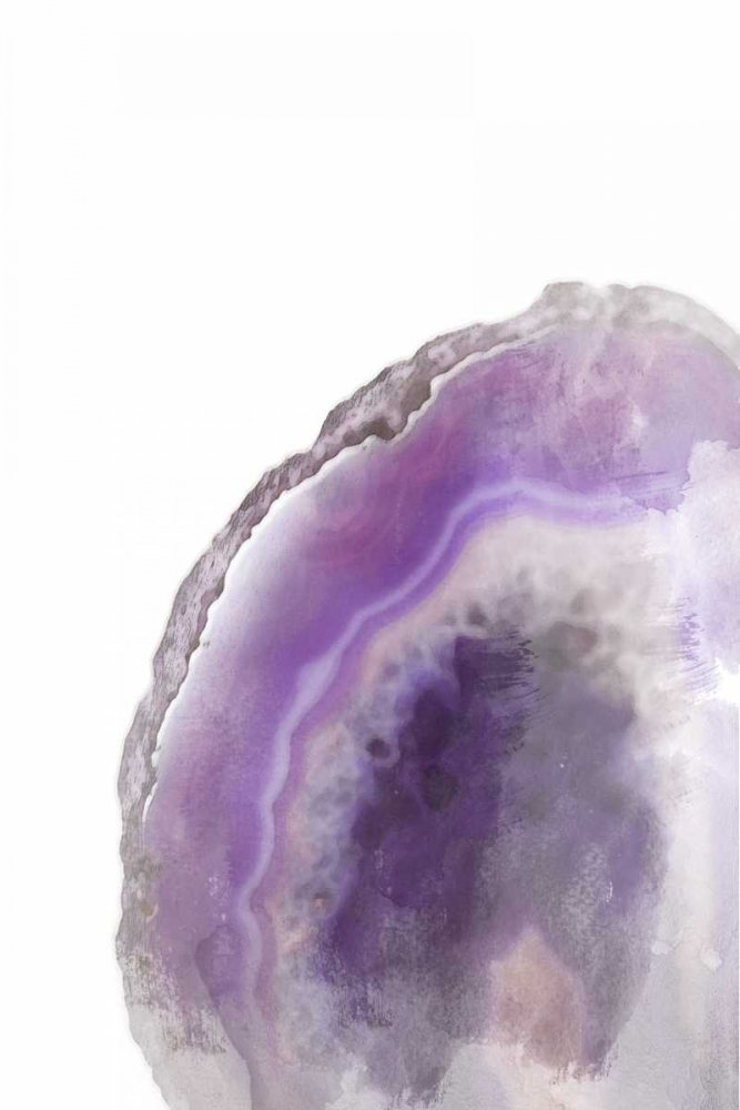 Purple Watercolor Agate Rectangle art print by Susan Bryant for $57.95 CAD