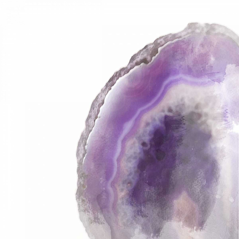 Purple Watercolor Agate Square art print by Susan Bryant for $57.95 CAD