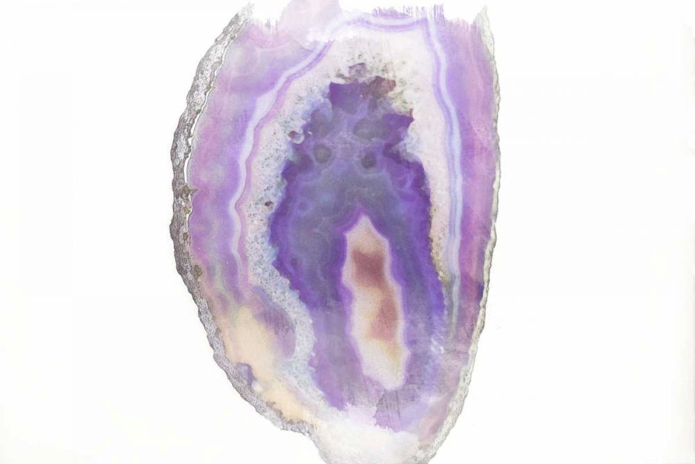 Purple Watercolor Agate I art print by Susan Bryant for $57.95 CAD