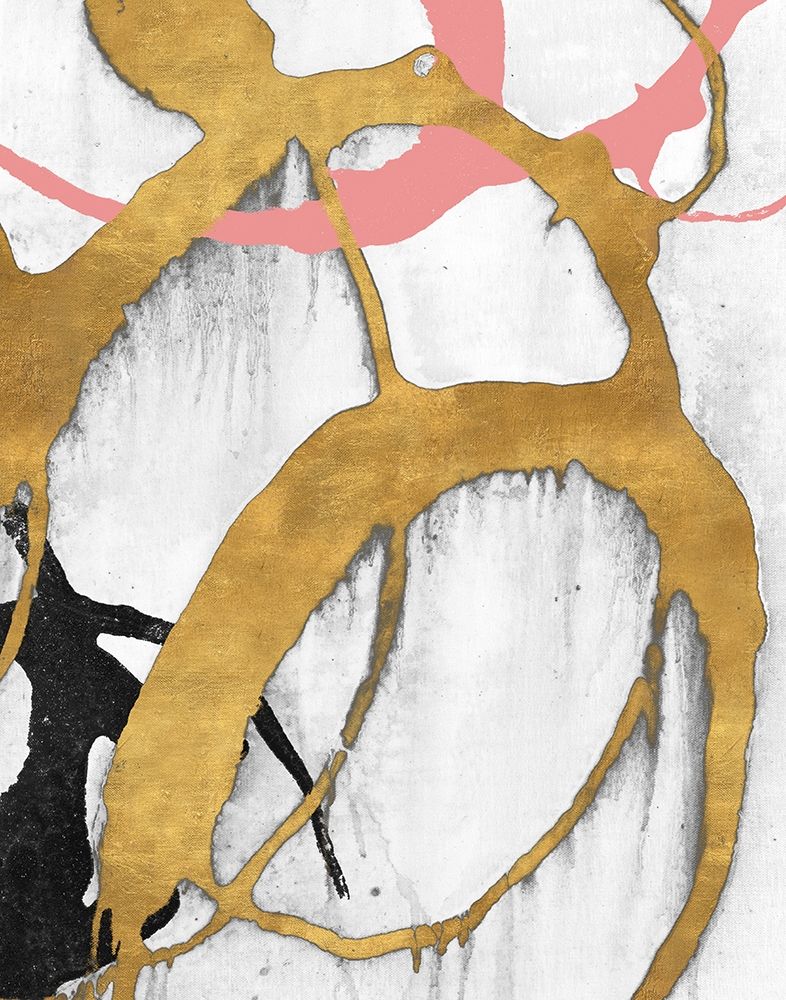 Rose Gold Strokes II art print by Megan Morris for $57.95 CAD