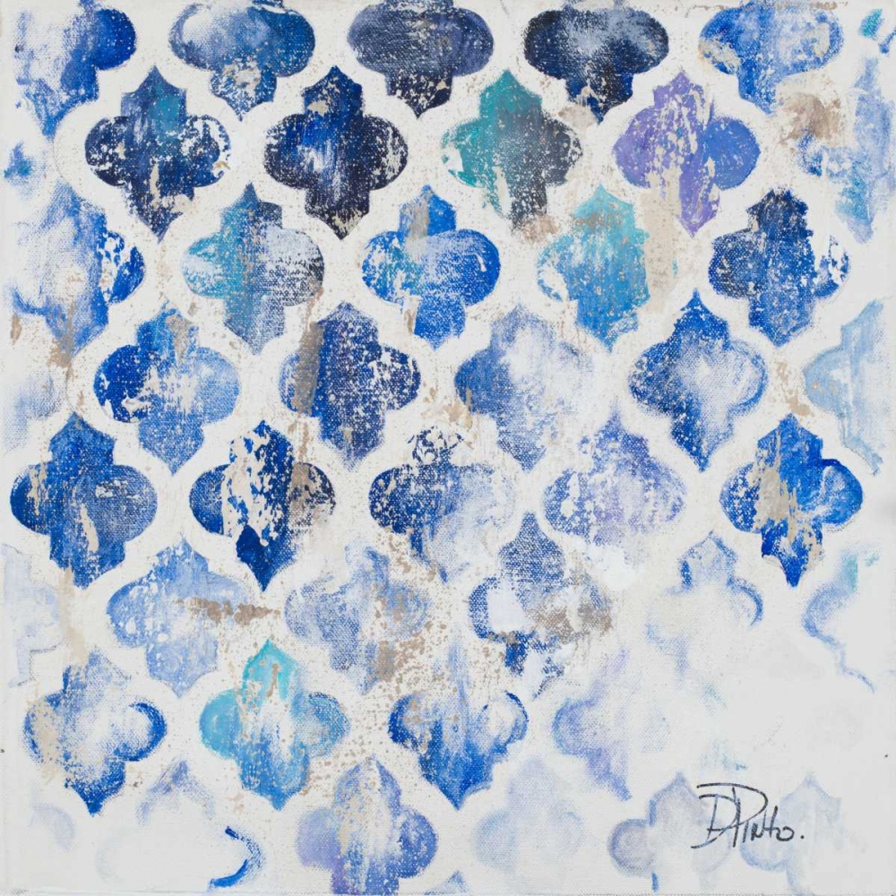 Blue Quatrefoil II art print by Patricia Pinto for $57.95 CAD
