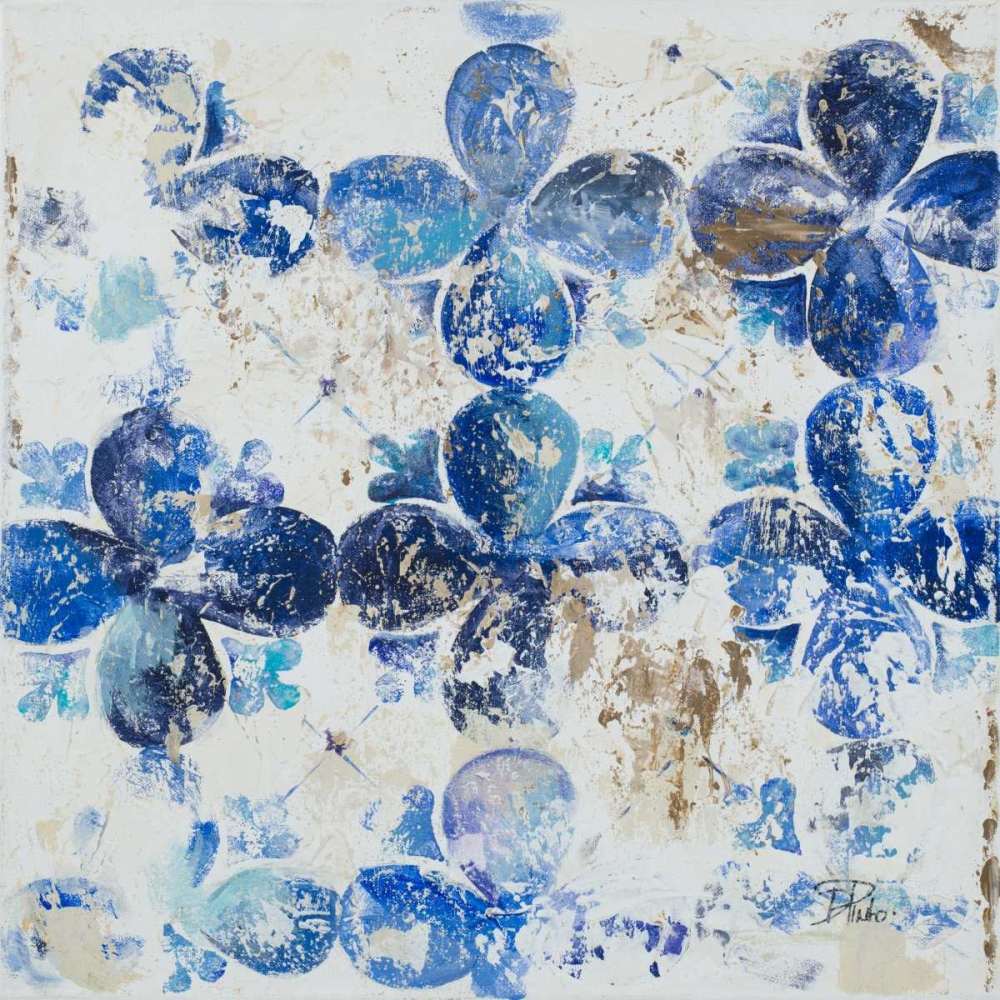 Blue Quatrefoil III art print by Patricia Pinto for $57.95 CAD