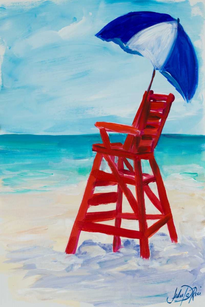 Lifeguard Post I art print by Julie DeRice for $57.95 CAD