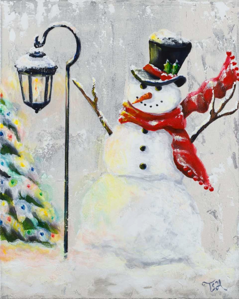 Jolly Snowman art print by Tiffany Hakimipour for $57.95 CAD