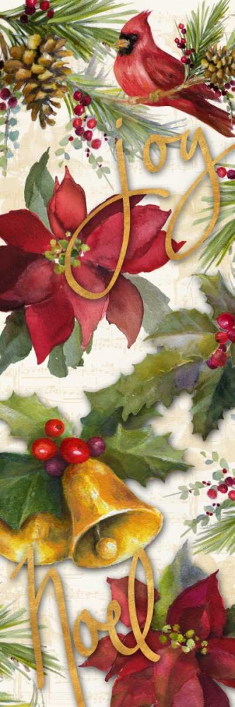 Christmas Poinsettia Panel I art print by Lanie Loreth for $57.95 CAD