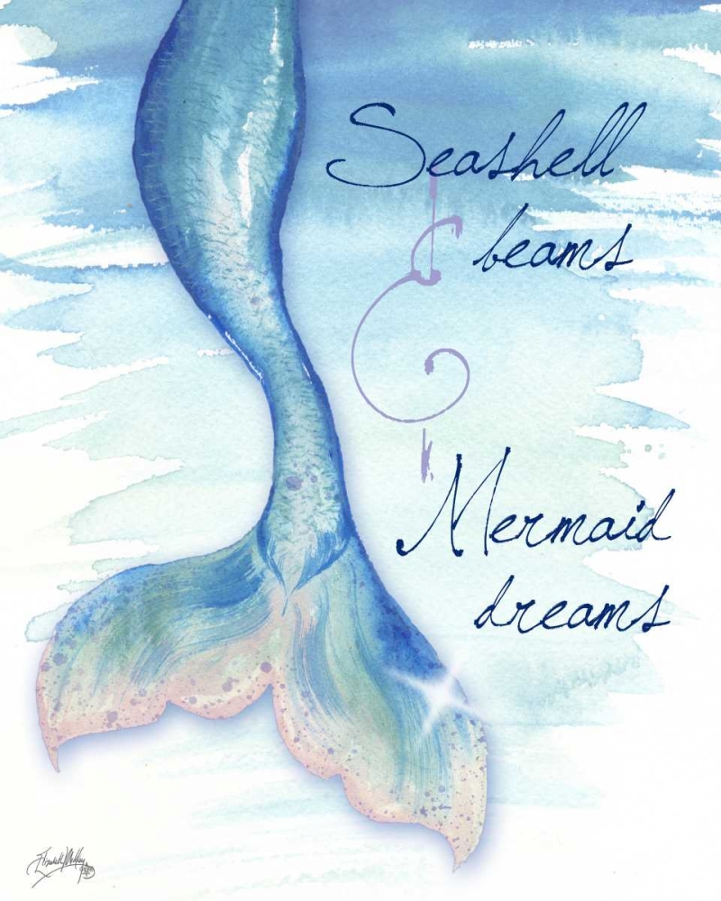 Mermaid Tail I art print by Elizabeth Medley for $57.95 CAD