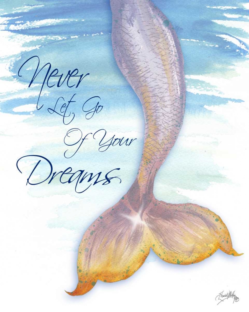 Mermaid Tail II (never let go of dreams) art print by Elizabeth Medley for $57.95 CAD
