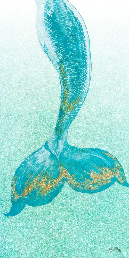 Sparkle Mermaid Tail art print by Elizabeth Medley for $57.95 CAD