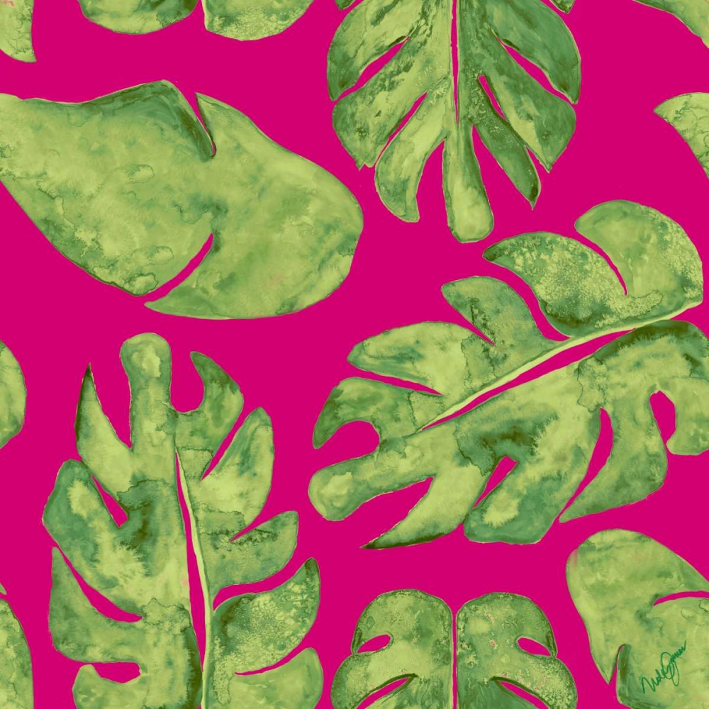 Leaves On Pink art print by Kat Papa for $57.95 CAD