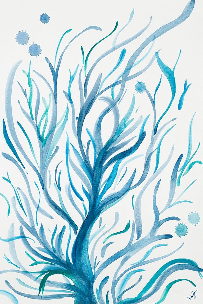Blue Dancing Tree art print by Kat Papa for $57.95 CAD