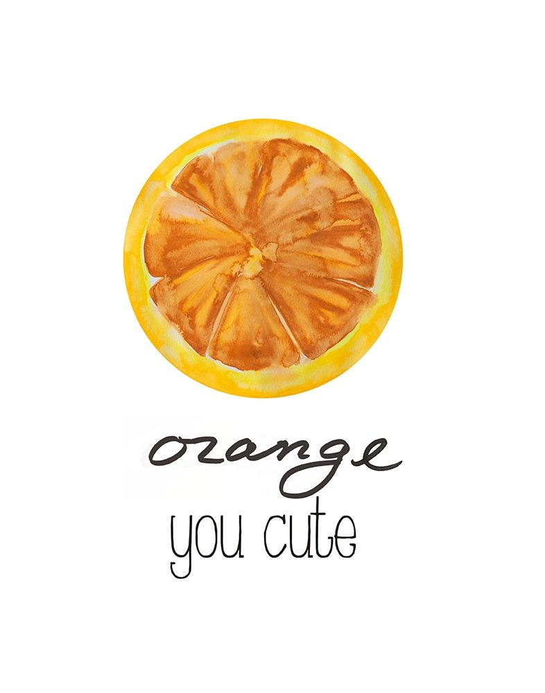 Orange You Cute art print by Nola James for $57.95 CAD