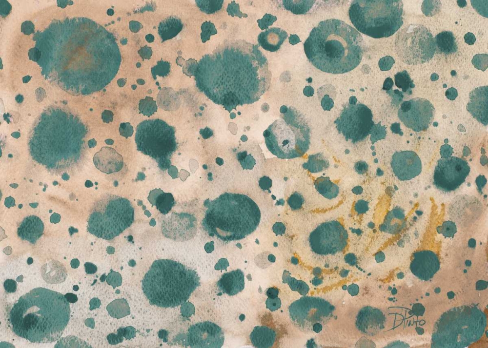 Rustic Turquoise Dots art print by Patricia Pinto for $57.95 CAD