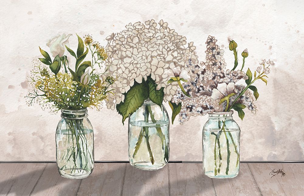 Jars Of Wildflowers art print by Elizabeth Medley for $57.95 CAD