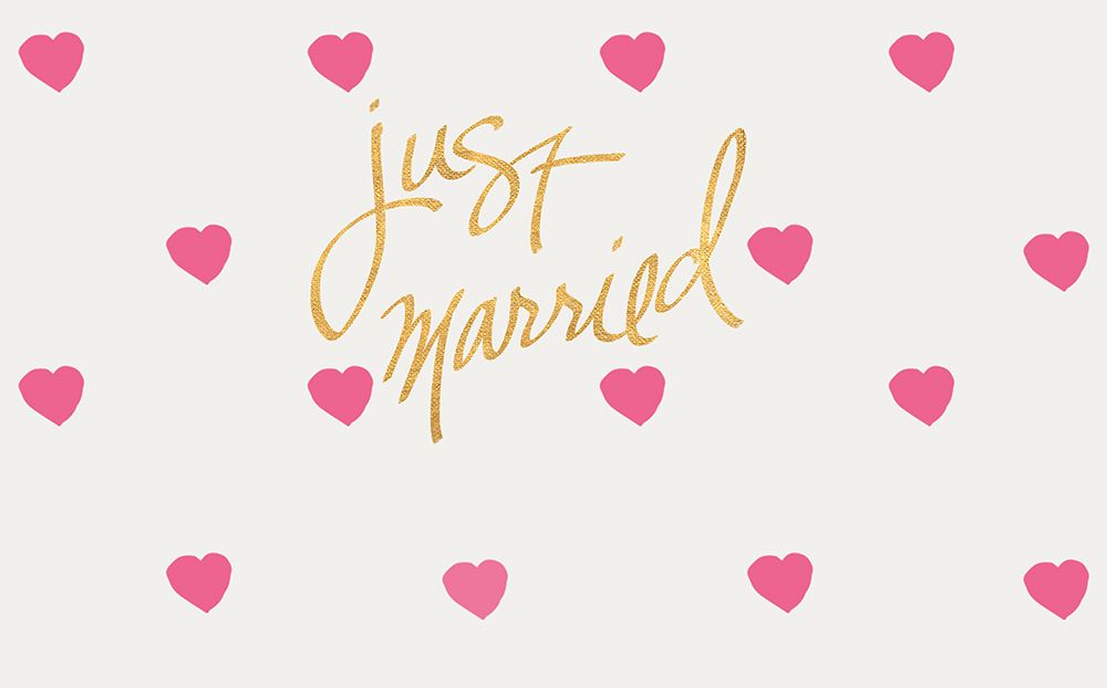 Just Married art print by SD Graphics Studio for $57.95 CAD
