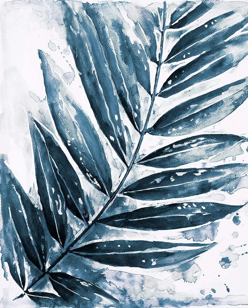 Blue Jungle Leaf I art print by Patricia Pinto for $57.95 CAD