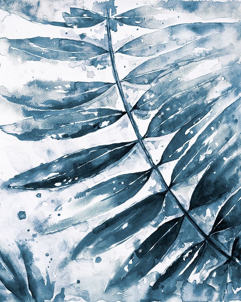 Blue Jungle Leaf II art print by Patricia Pinto for $57.95 CAD