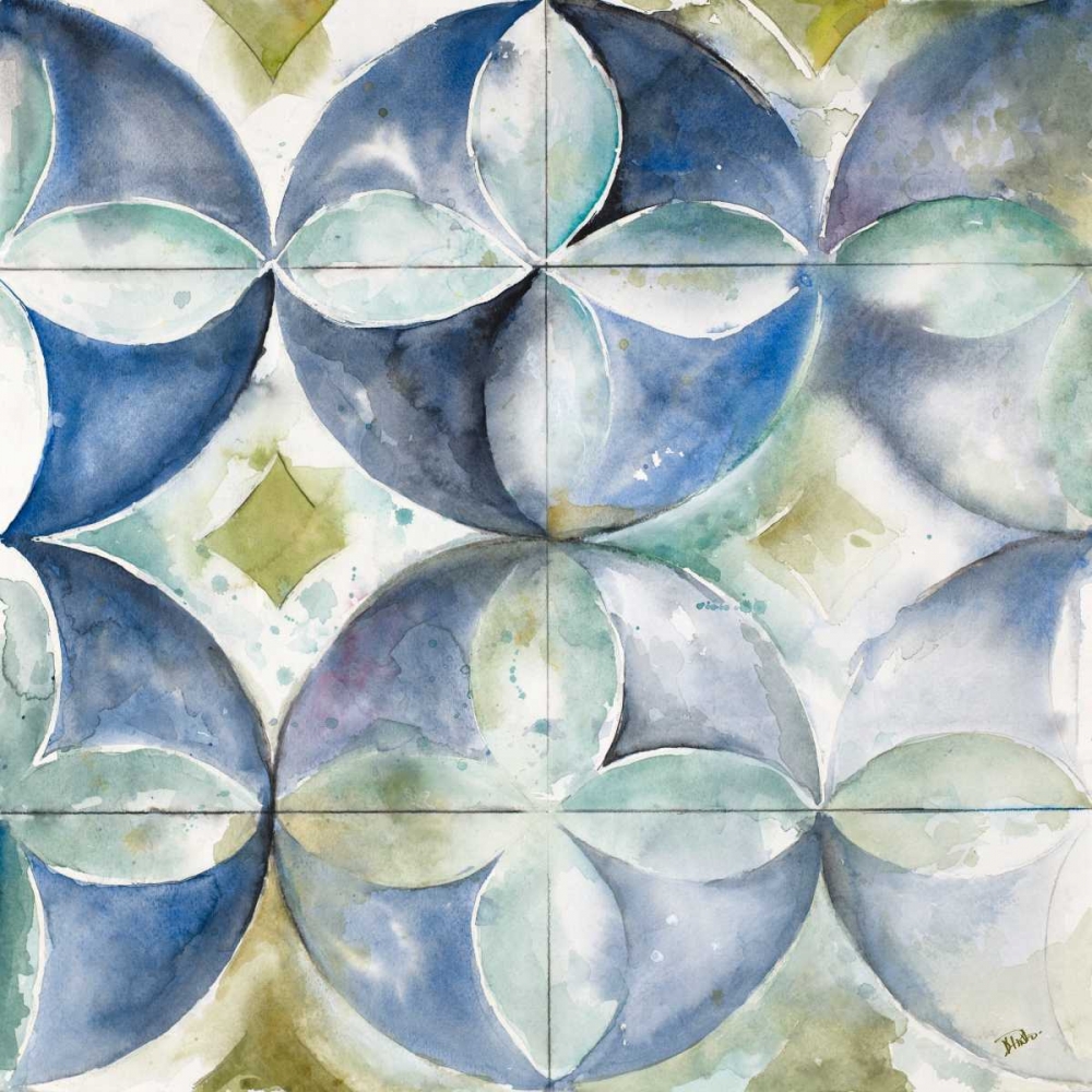 Contemporary Tiles with Circles art print by Patricia Pinto for $57.95 CAD