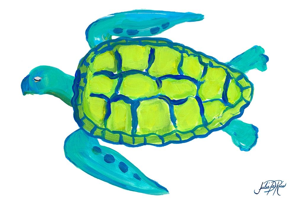 Sea Turtle I art print by Julie DeRice for $57.95 CAD