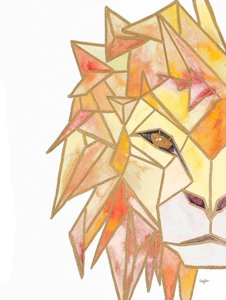 Retro Lion art print by Nola James for $57.95 CAD