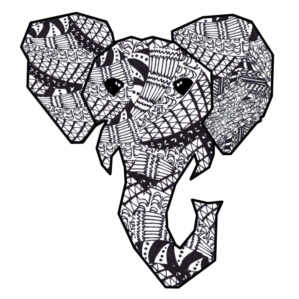 Retro Elephant art print by Nola James for $57.95 CAD