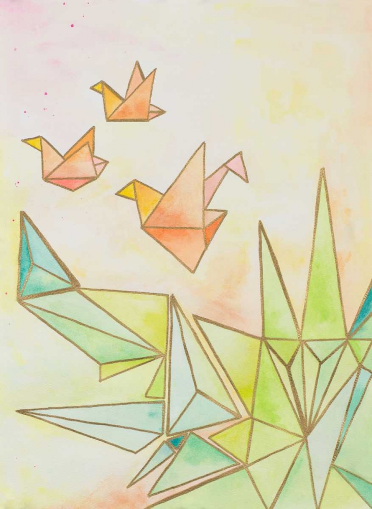 Origami Cranes art print by Nola James for $57.95 CAD